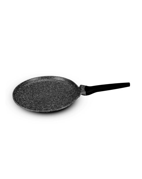 Ghiere per crepe ad induzione in alluminio pressofuso effetto pietra crp28tfi nere - D.28 cm