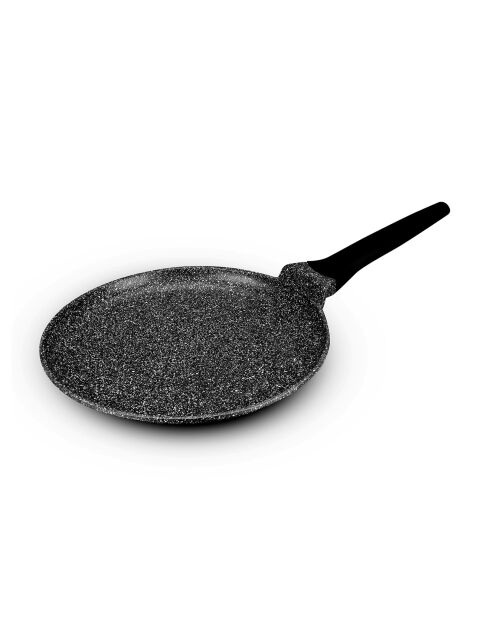 Ghiere per crepe ad induzione in alluminio pressofuso effetto pietra crp28tfi nere - D.28 cm