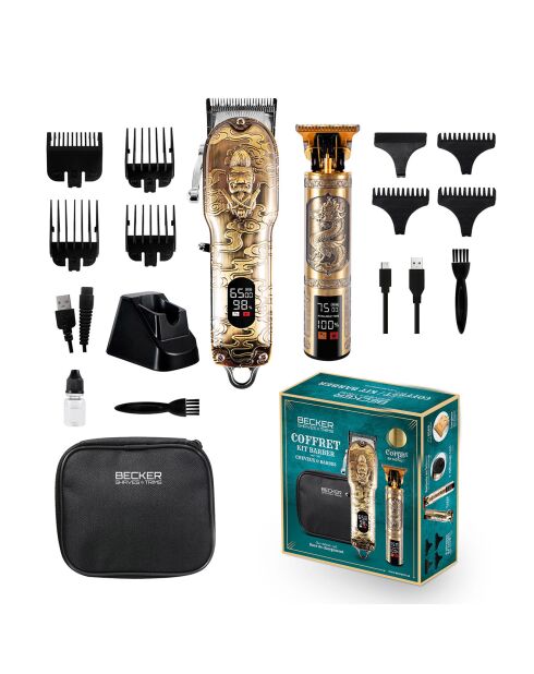 Coffret tondeuses twinbarber doré