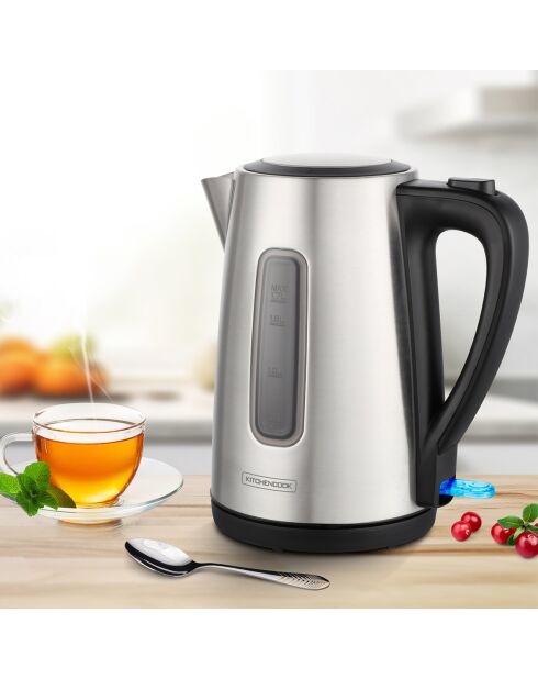 Bouilloire inox 1.7 l grise