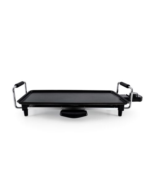 Plancha électrique avec revetement anti-adhesif k-pan noire