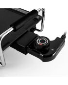 Plancha électrique avec revetement anti-adhesif k-pan noire
