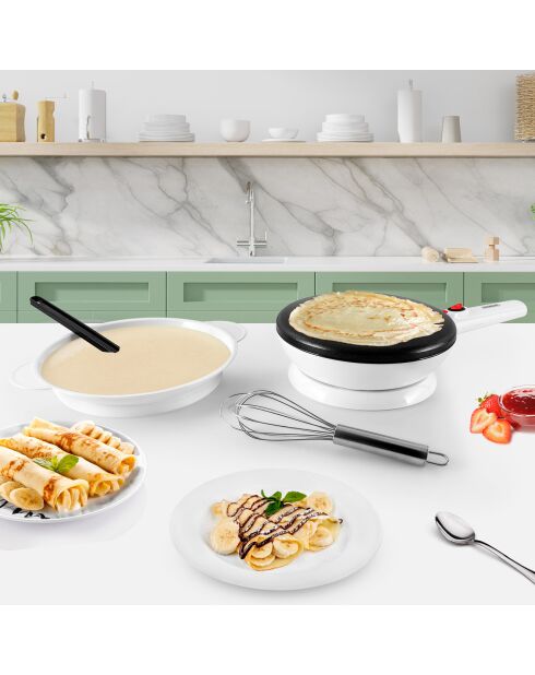 Crêpière électrique sans fil crepeasy  blanche