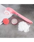 Brosse de douche electrique sans fil clean body rose