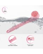 Brosse de douche electrique sans fil clean body rose