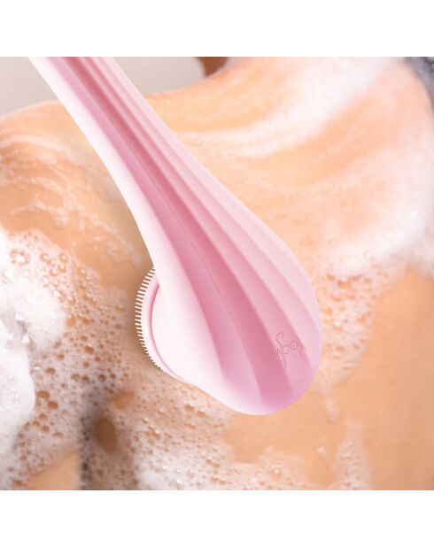 Brosse de douche electrique sans fil clean body rose