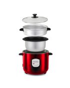 Cuiseur à riz 1.8l avec panier vapeur japan rouge