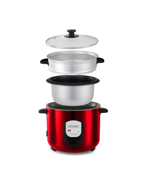 Cuiseur à riz 1.8l avec panier vapeur japan rouge