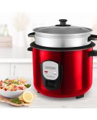 Cuiseur à riz 1.8l avec panier vapeur japan rouge