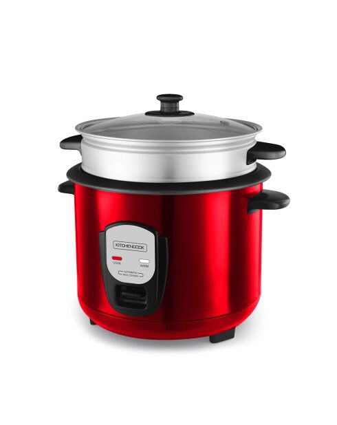 Cuiseur à riz 1.8l avec panier vapeur japan rouge