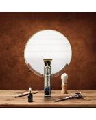 Set de tondeuse metal sans fil cheveux et barbe harley gris
