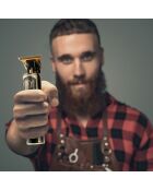 Set de tondeuse metal sans fil cheveux et barbe harley gris