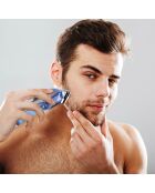 Tondeuse sans fil cheveux et barbe blue motion bleue