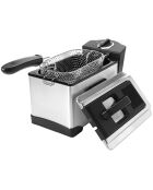 Friteuse 3l inox semi6-pro fry plus gris/noir