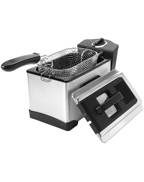 Friteuse 3l inox semi6-pro fry plus gris/noir