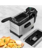 Friteuse 3l inox semi6-pro fry plus gris/noir