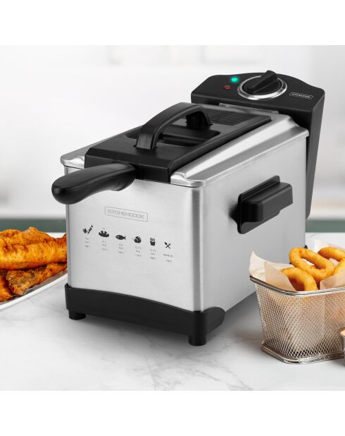 Friteuse 3l inox semi6-pro fry plus gris/noir