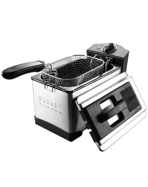 Friteuse 3l inox semi6-pro fry plus gris/noir