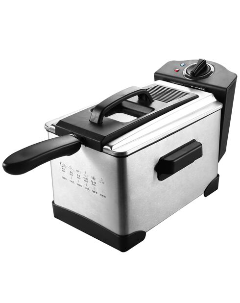 Friteuse 3l inox semi6-pro fry plus gris/noir
