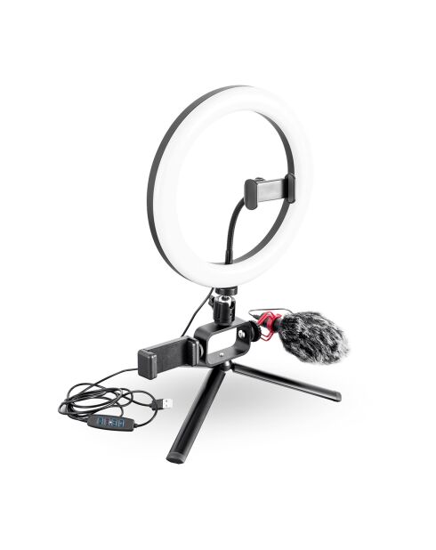 Kit de transmisión en vivo de vlogs 350 negro