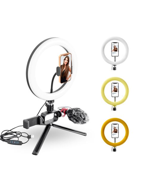 Kit de transmisión en vivo de vlogs 350 negro