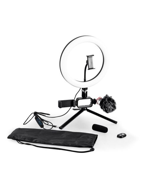 Kit de transmisión en vivo de vlogs 350 negro