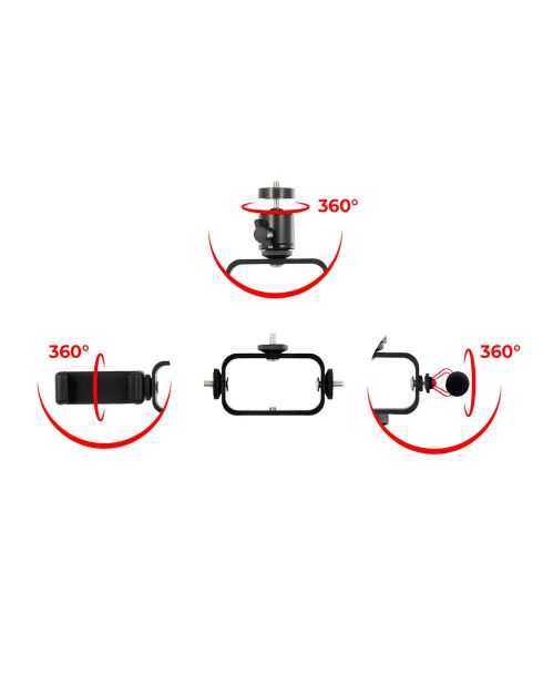 Kit de transmisión en vivo de vlogs 350 negro