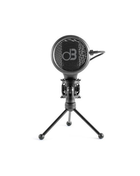 mic250 zwarte condensatormicrofoon voor studio