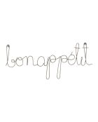 Bon Appetit gouden stekelige decoratie - 50x14 cm