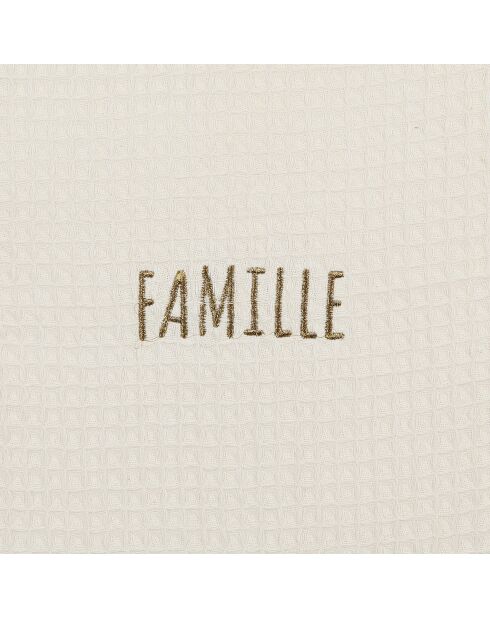 Toalla de mano Beezz en forma de panal, color crudo, 50 x 70 cm