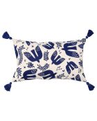 Housse de coussin Magic crème/indigo - 50x30 cm