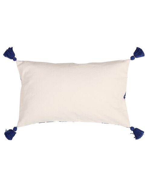 Housse de coussin Magic crème/indigo - 50x30 cm