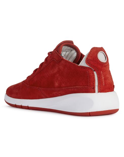 Baskets en Velours de Cuir Aerantis rouges