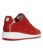 Baskets en Velours de Cuir Aerantis rouges