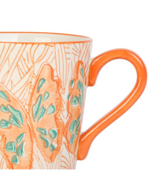 2 Mugs Monarque corail/turquois - 35cl