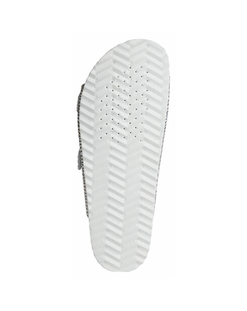 Zilverkleurige leren muiltjes van Brionia