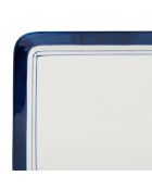 Plat Un été à la mer blanc/bleu - 33x20 cm