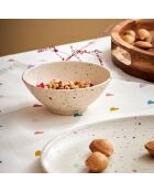 Plat ovale Moucheté multicolore - 30x23 cm