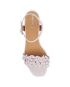 Sandales en Cuir Genziana vieux rose - Talon 6.5 cm