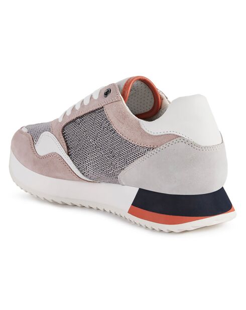 Baskets Doralea gris/vieux rose