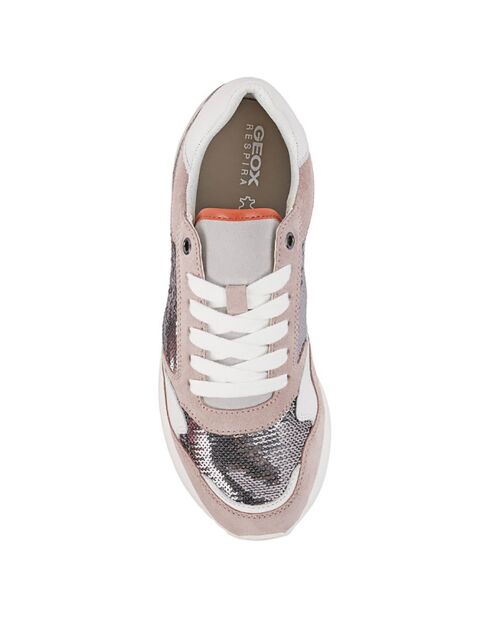 Baskets Doralea gris/vieux rose