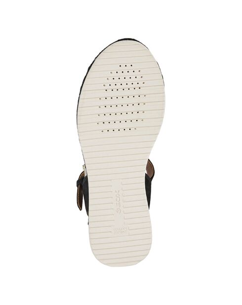 Sandales en Velours de Cuir Eolie noires - Talon 5 cm
