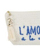 Pochette Un été à la mer bleu - 28x10x20 cm