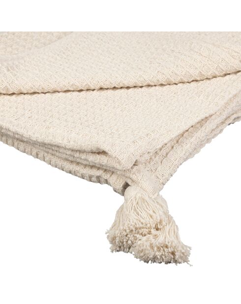 Tela escocesa Beezz en forma de panal, color crudo, 170 x 130 cm