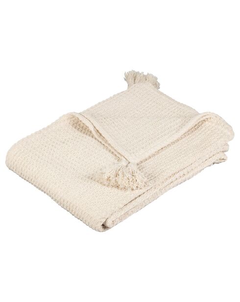 Tela escocesa Beezz en forma de panal, color crudo, 170 x 130 cm