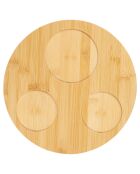 3 mehrfarbige La Mer-Tassen plus Tablett