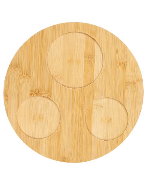 3 mehrfarbige La Mer-Tassen plus Tablett