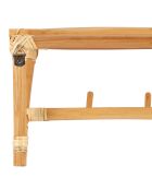 Porte manteau avec étagère Splendeur naturel - 47x18x16 cm