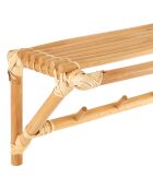 Porte manteau avec étagère Splendeur naturel - 47x18x16 cm