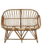 Banquette 2 places Plume de Paon naturel - 104x70x88 cm